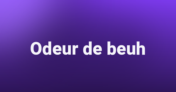 Odeur de beuh